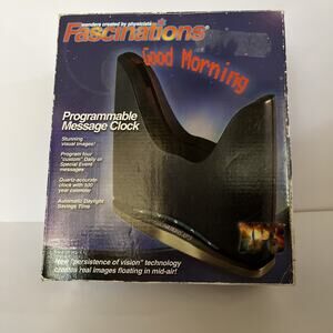 Fascinations Programmable Message Clock XP3 Customizable New Persistence Vision